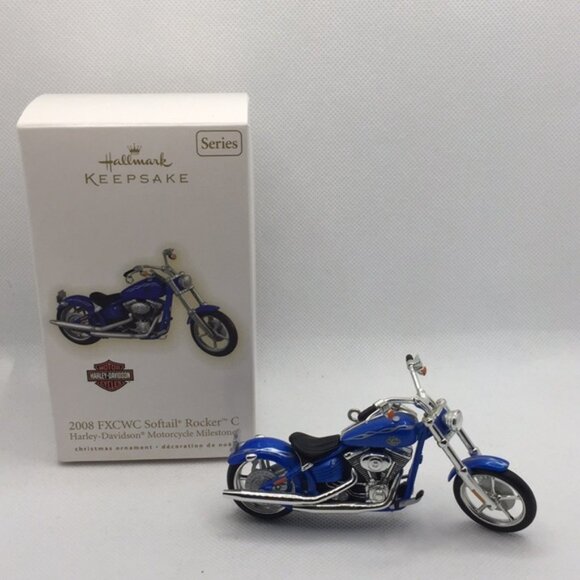 Hallmark Keepsake 2008 FXCWC Softail Rocker C Christmas Tree Ornament New in Box - Picture 8 of 12